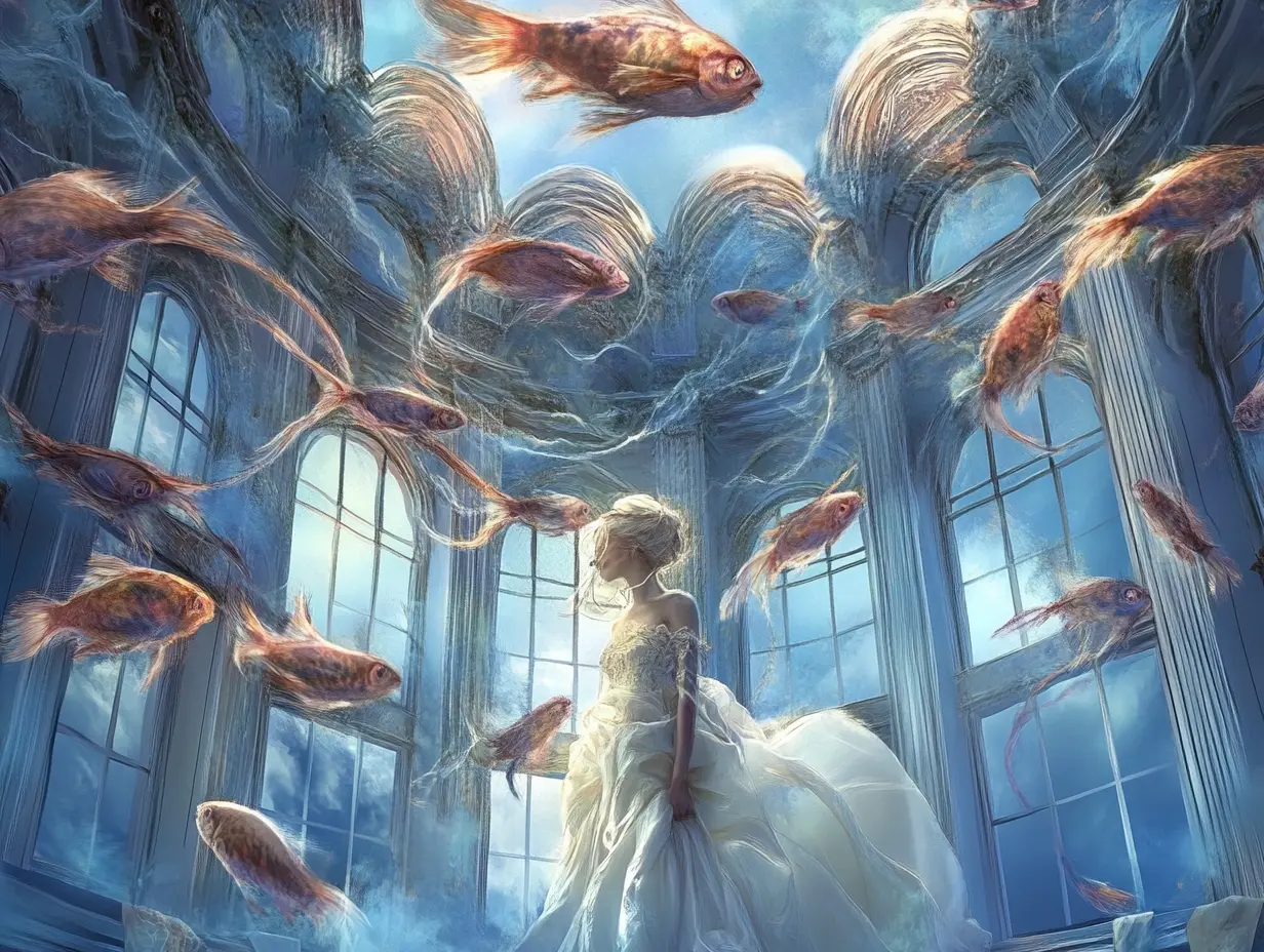 Surreal visualization of creative imagination representing adaptive storytelling in AI branding