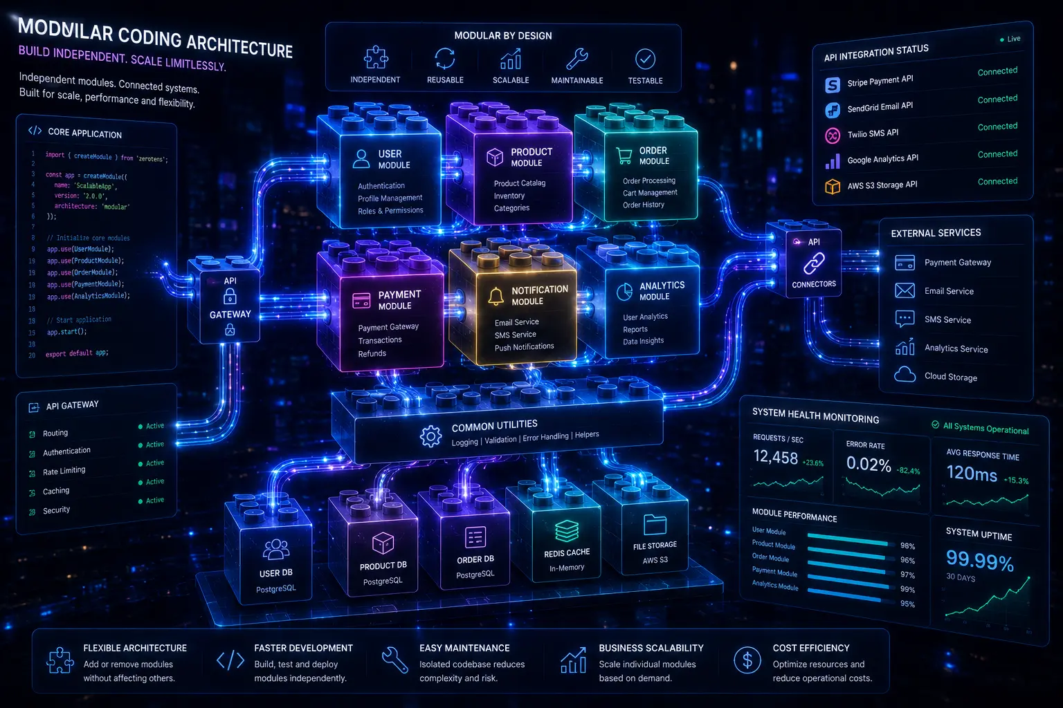 scalable web development cloud optimization infrastructure showing Canadian data centers and server nodes across Vancouver Toronto Montreal