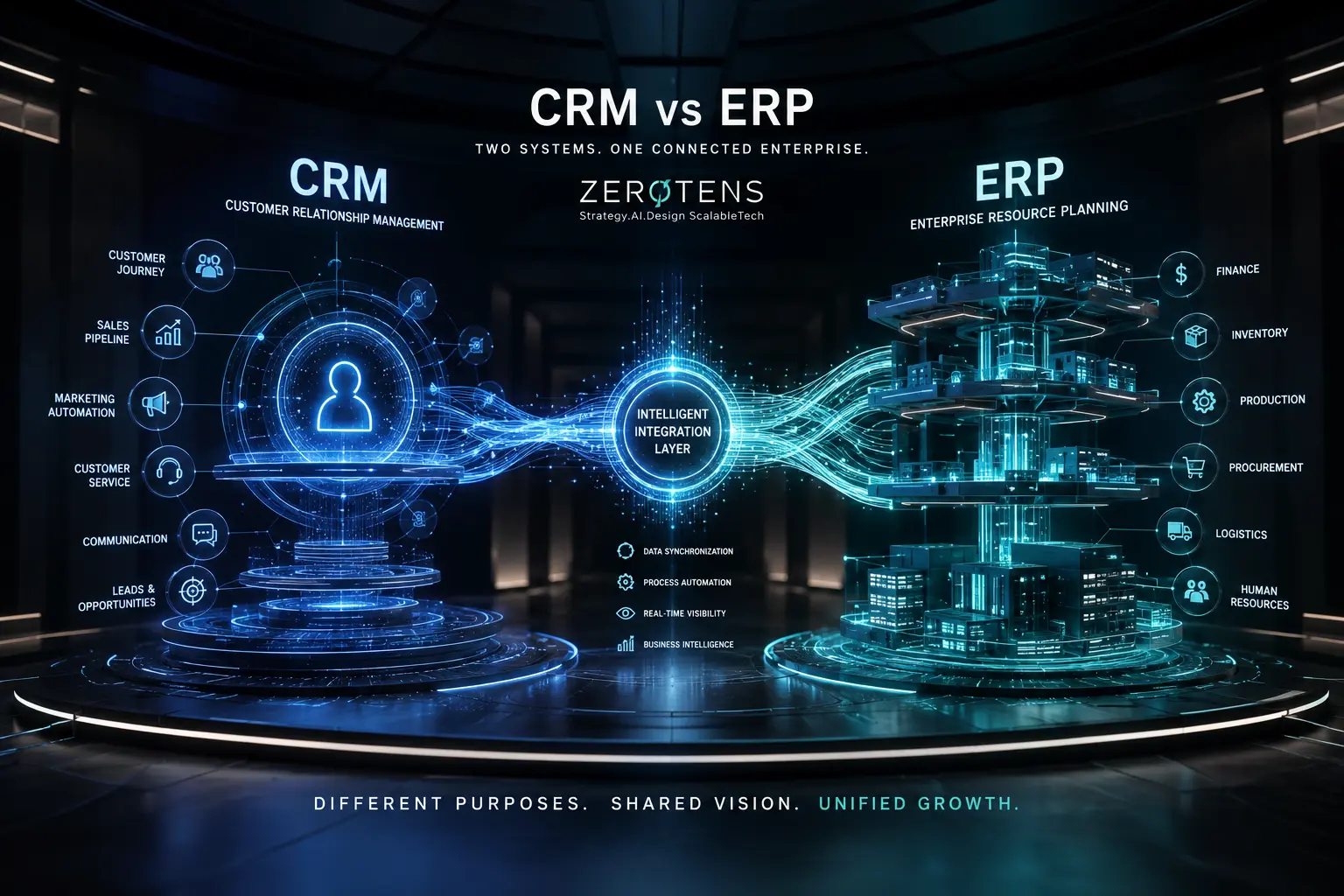 Industry context matters significantly in the CRM vs ERP sequencing decision.