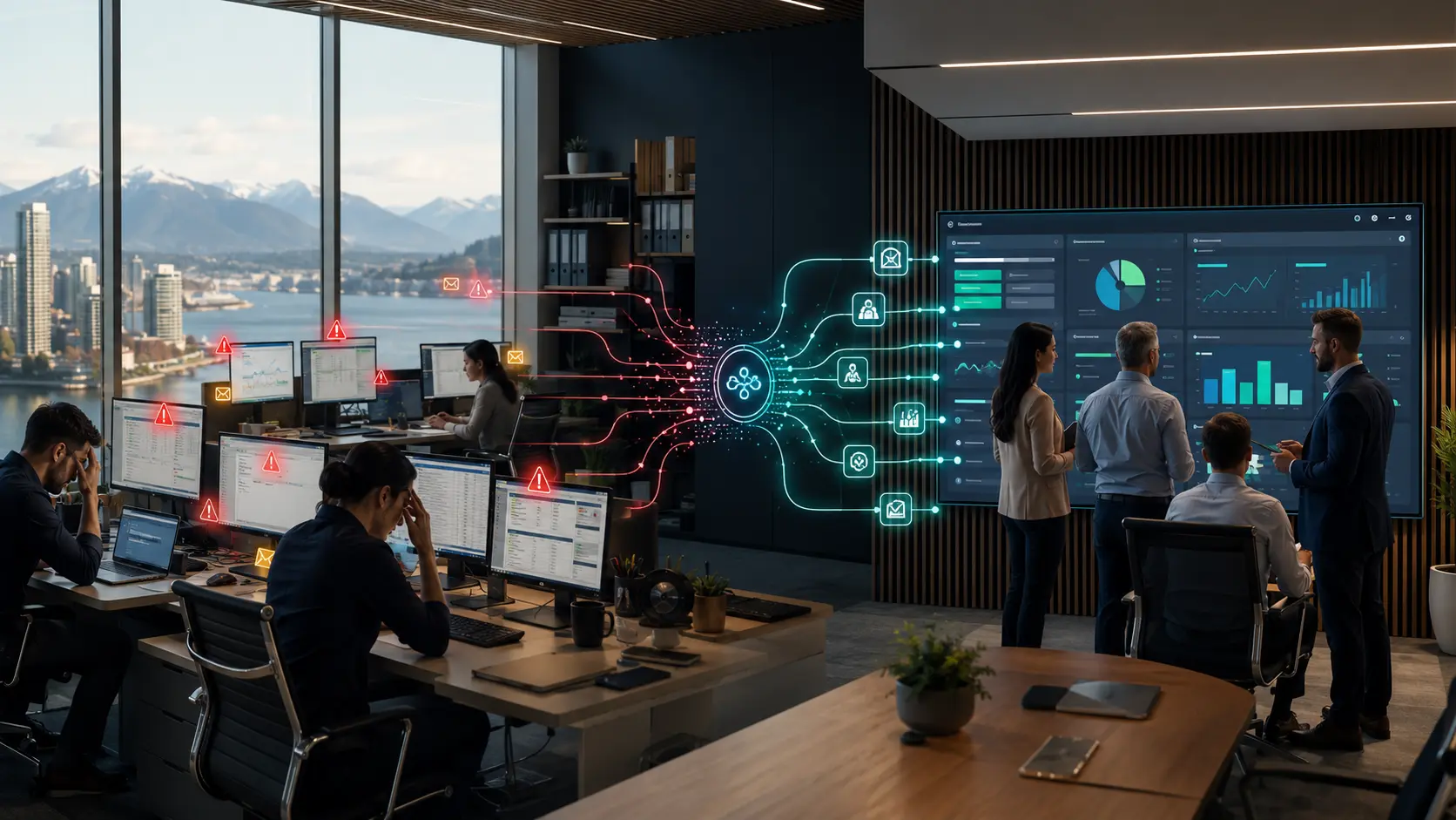 Vancouver business transitioning from disconnected software and manual processes to a unified custom operational platform.