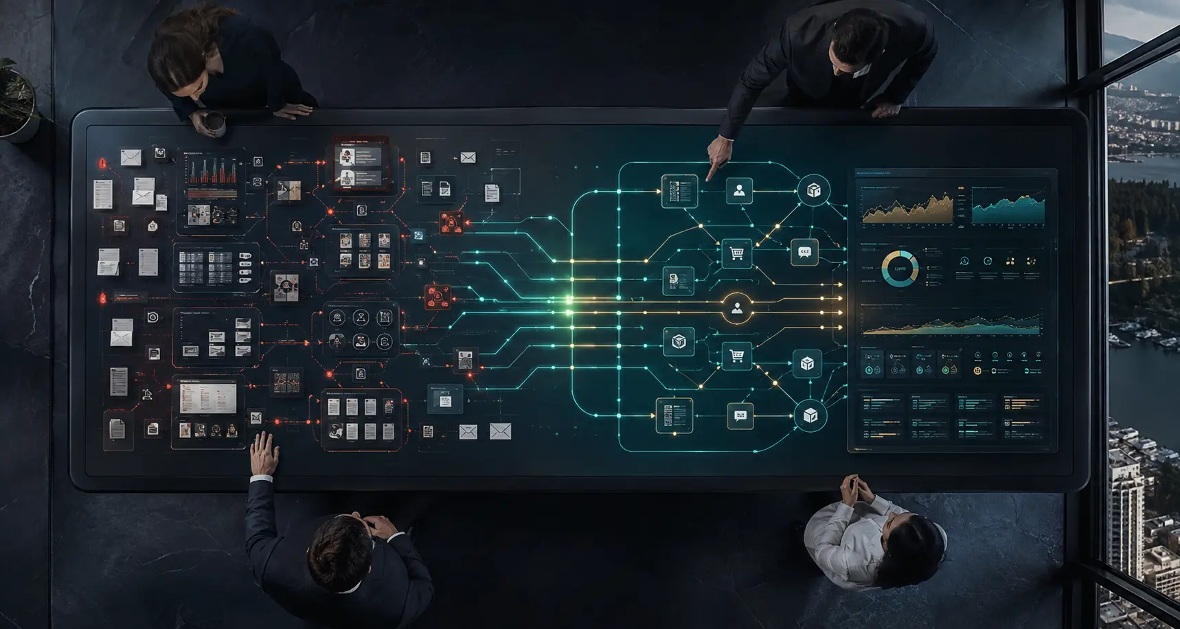 Digital workflow optimization connects isolated departments